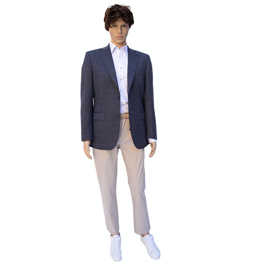 Herencolbert Ruit Donkerblauw 48-54