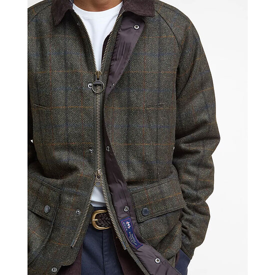 Afbeelding Herenjas Bedale Wol Brown/olive 3