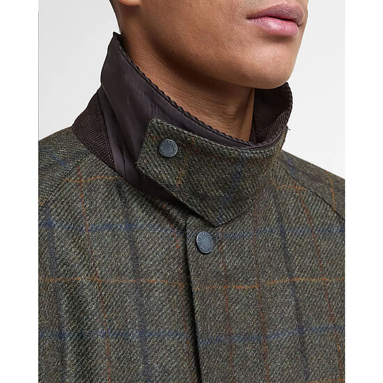 Afbeelding Herenjas Bedale Wol Brown/olive 4