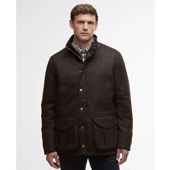 Afbeelding Herenjas Wol Hereford Tweed Rustic Brown 2