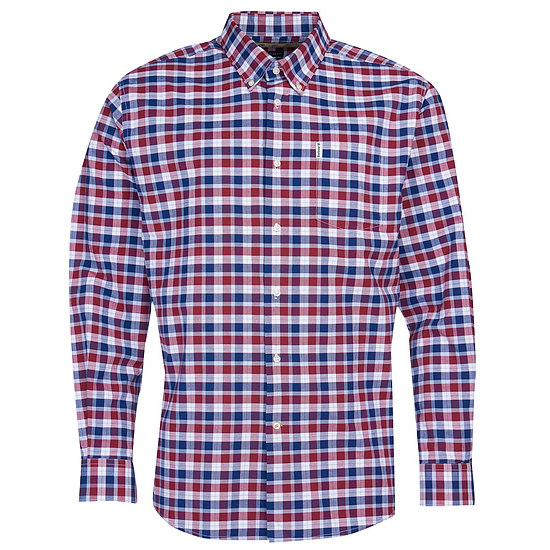 Herenshirt Country Check 15 regular fit Rich red 1