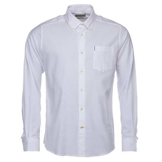 Herenshirt Oxford 1 tailored fit white 1