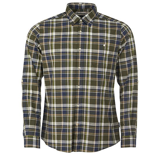 Herenshirt Wearside Tailored Olive 1