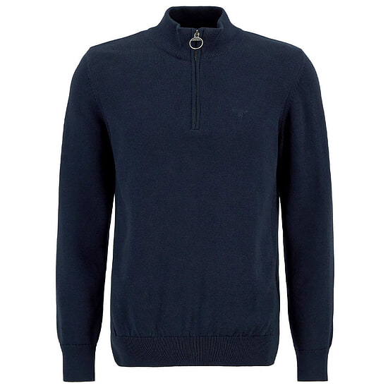 Herentrui Cotton half zip Navy