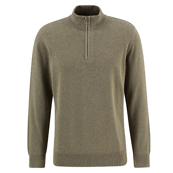 Herentrui Cotton half zip Smokey Olive