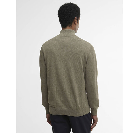 Afbeelding Herentrui Cotton half zip Smokey Olive 4 van Barbour