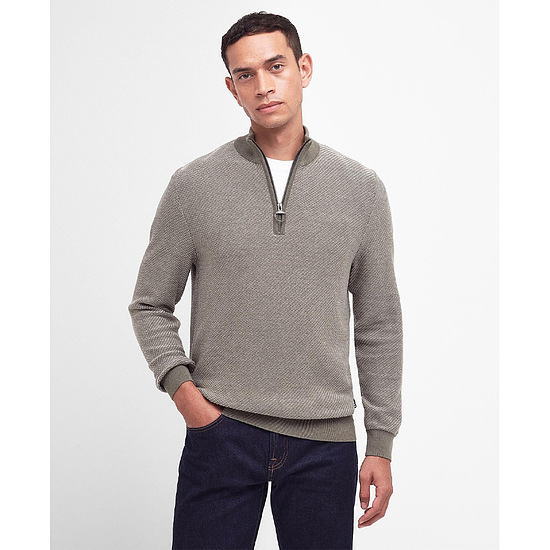 Herentrui Dunstan Half Zip Dusty Green