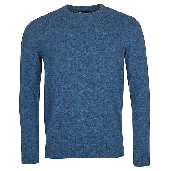 Afbeelding Herentrui Essential lambswool crew neck denim marl 1