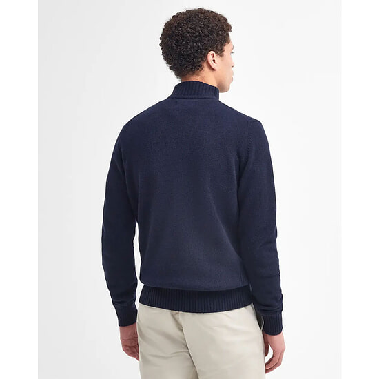 Afbeelding Herentrui Essential lambswool half zip navy 3