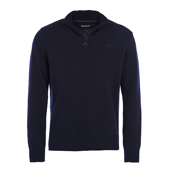 Herentrui Essential lambswool half zip navy 1