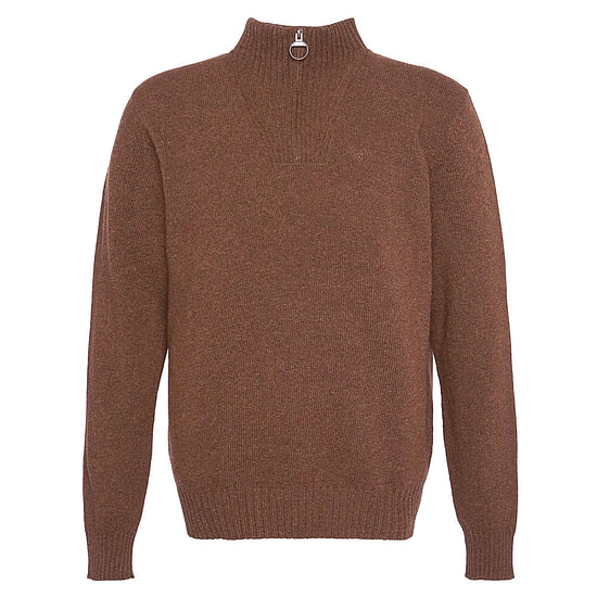 Afbeelding Herentrui Essential lambswool half zip sandstone 1