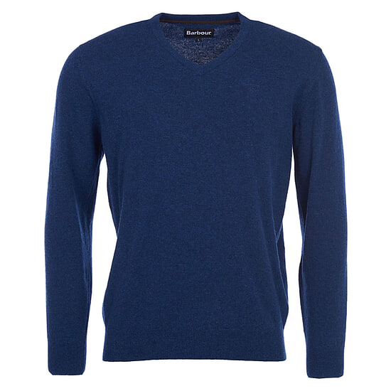 herentrui essential lambswool v neck deep blue