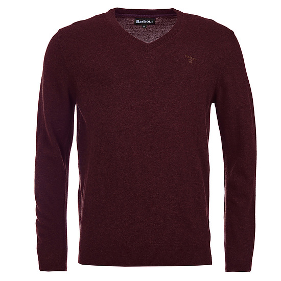 herentrui essential lambswool v neck merlot 1