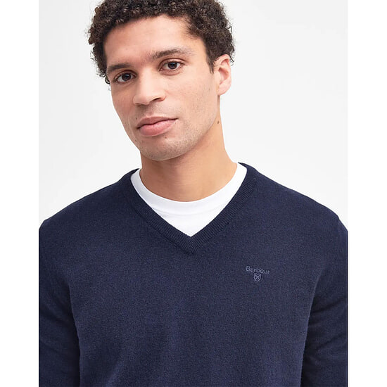 Afbeelding Herentrui Essential lambswool V neck Navy 2