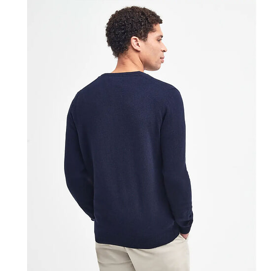 Afbeelding Herentrui Essential lambswool V neck Navy 3