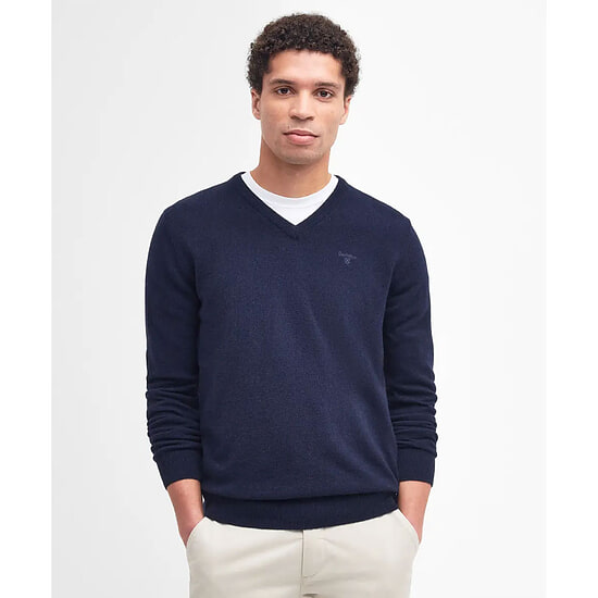 Afbeelding Herentrui Essential lambswool V neck Navy 4