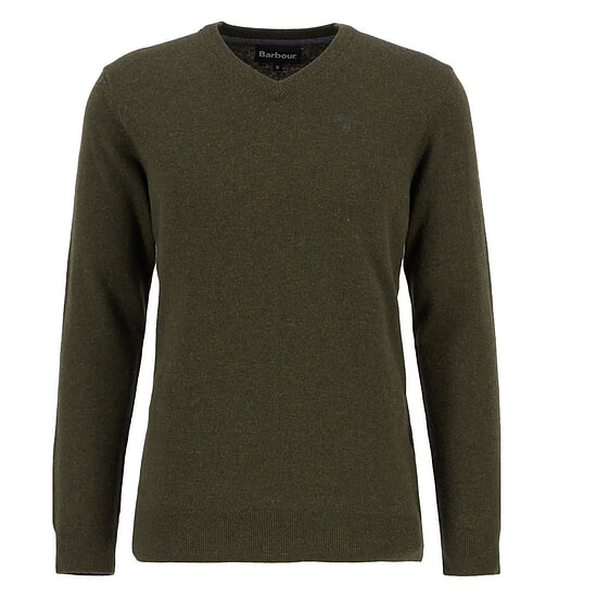 Afbeelding Herentrui Essential lambswool V neck seaweed 1