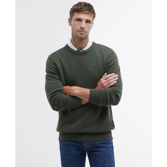 Afbeelding Herentrui Essential Tisbury Crew Forest Green 2