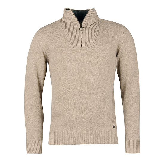 Herentrui Nelson half zip Stone 1