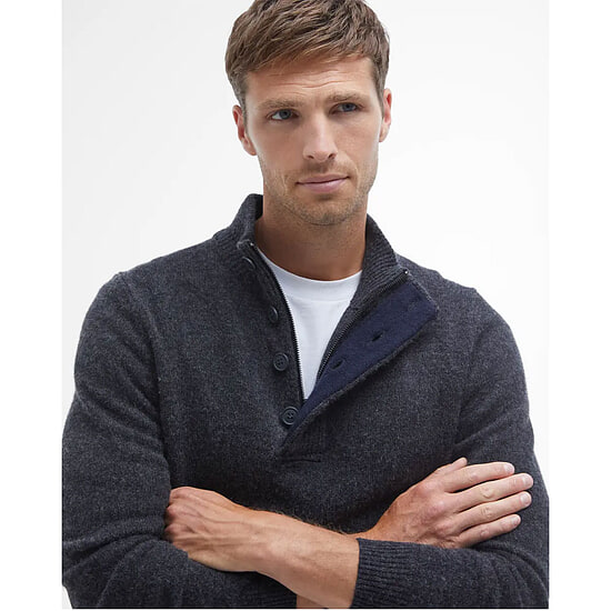 Afbeelding Herentrui Patch Half Zip charcoal 3