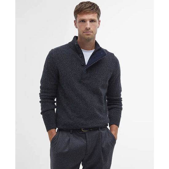 Afbeelding Herentrui Patch Half Zip charcoal 2