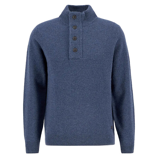 Afbeelding Herentrui Patch Half Zip Dark Indigo 1