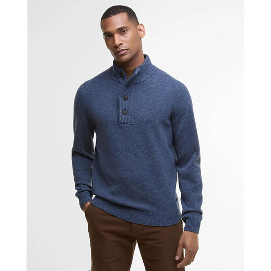 Afbeelding Herentrui Patch Half Zip Dark Indigo 2