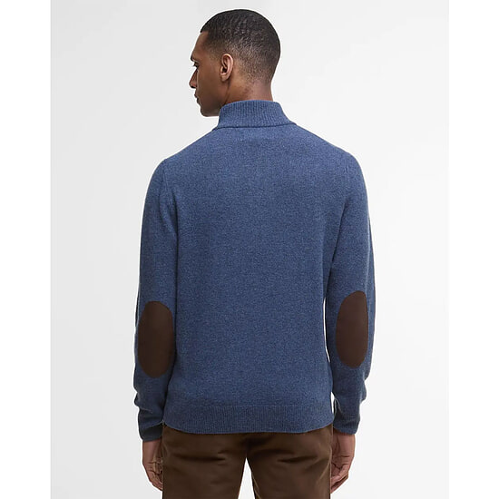 Afbeelding Herentrui Patch Half Zip Dark Indigo 3