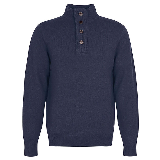 Afbeelding Herentrui Patch Half Zip navy 1