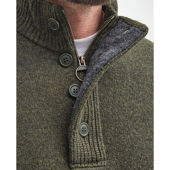 Afbeelding Herentrui Patch Half Zip Seaweed 3