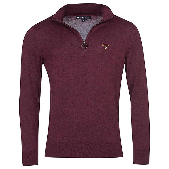 Herentrui Saltire knit half zip merlot 1