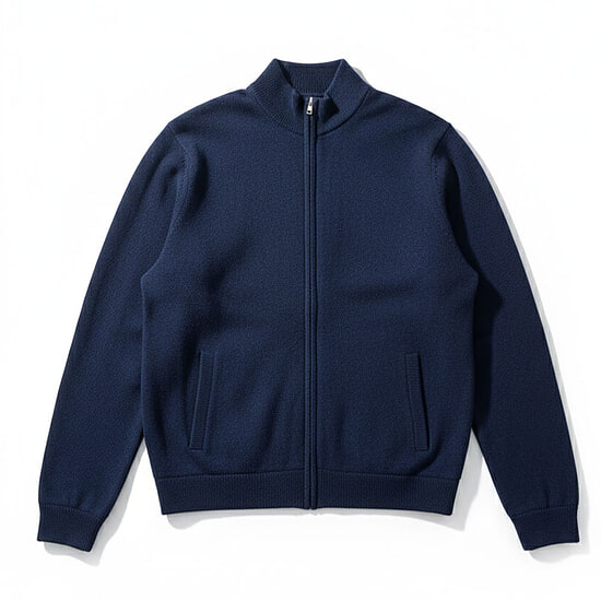 Herenvest Windstopper Lambswool Indigo