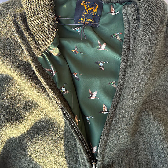 Herenvest Windstopper Lambswool Seaweed