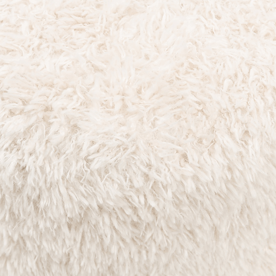 Hocker Bowery Faux Fur White 4