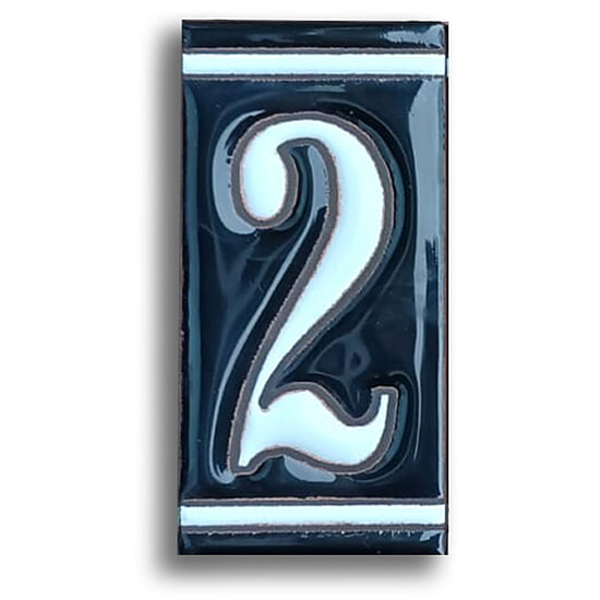 Huisnummer Zwart Wit - 2 1