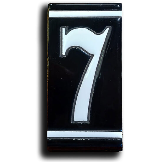 Huisnummer Zwart Wit - 7 1