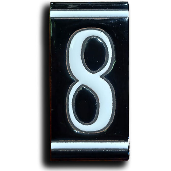Huisnummer Zwart Wit - 8 1