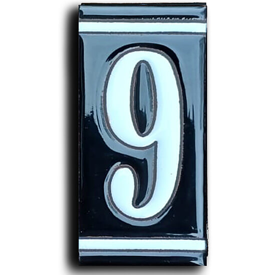 Huisnummer Zwart Wit - 9 1