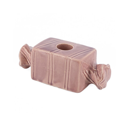 Kaarsenstandaard Aardewerk snoepje paars 1