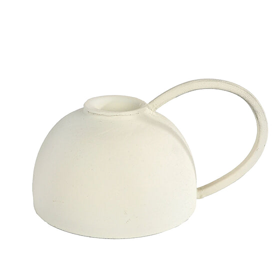 Kandelaar Blaker wit metaal Macy 1