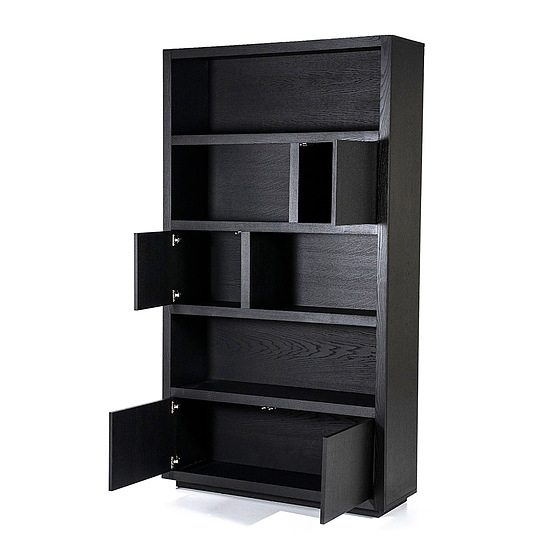 Kabinet Helsinki 4-drs 120x220cm zwart 3