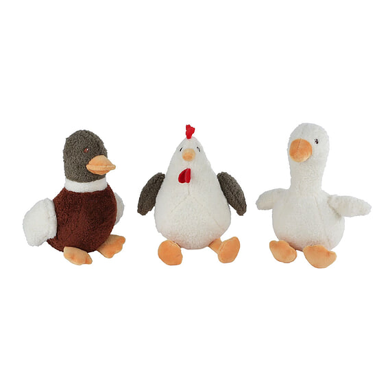 Knuffel Eend, Kip, Gans 22cm 1