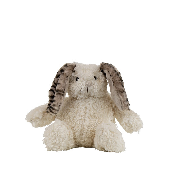 Knuffel konijn wit zebra klein 1