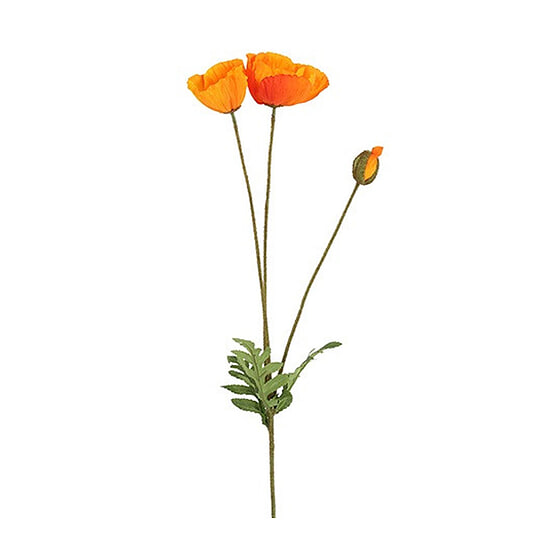 Kunstbloem Papaver oranje 1