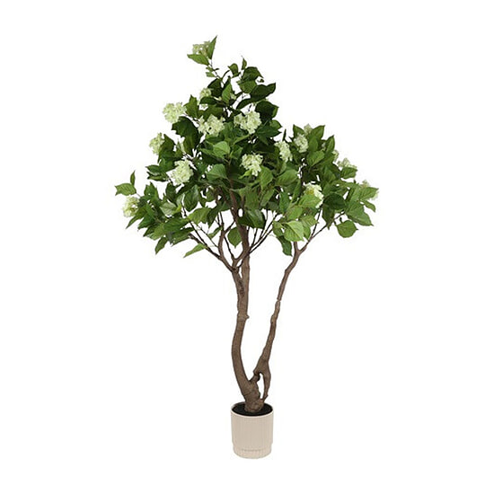 Kunstplant Hydrangea real touch groen 1