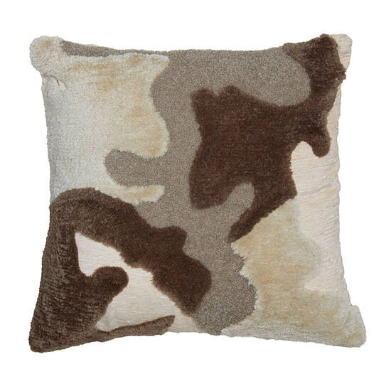 Kussen Cetuno creme donkerbruin  45x45 1