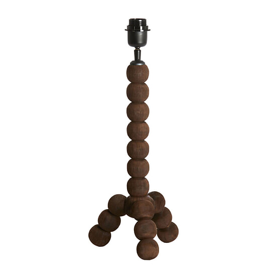 Lampvoet Veglio hout mat donkerbruin M