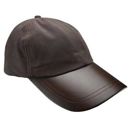 Afbeelding Striker Leather Peak Wax Baseball Cap Bruin 1