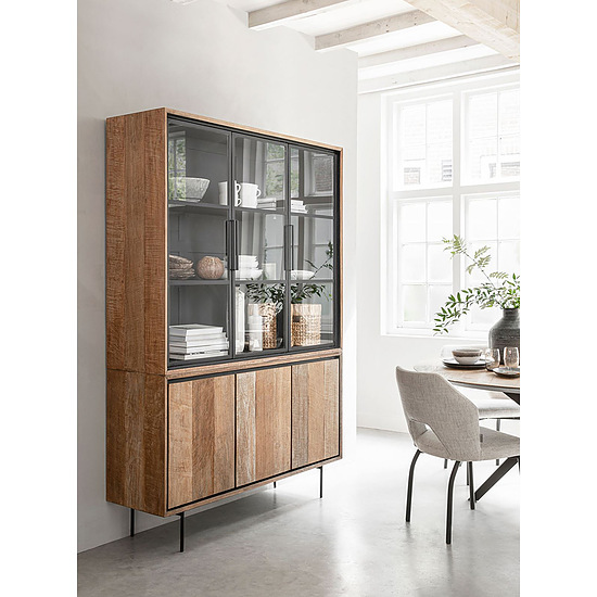 Metropole vitrinekast 140cm 6