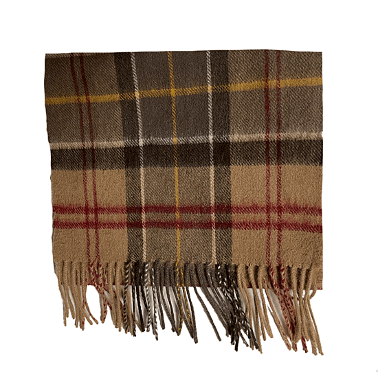 Afbeelding Merino Cashmere Tartan Scarf muted  1 van Barbour